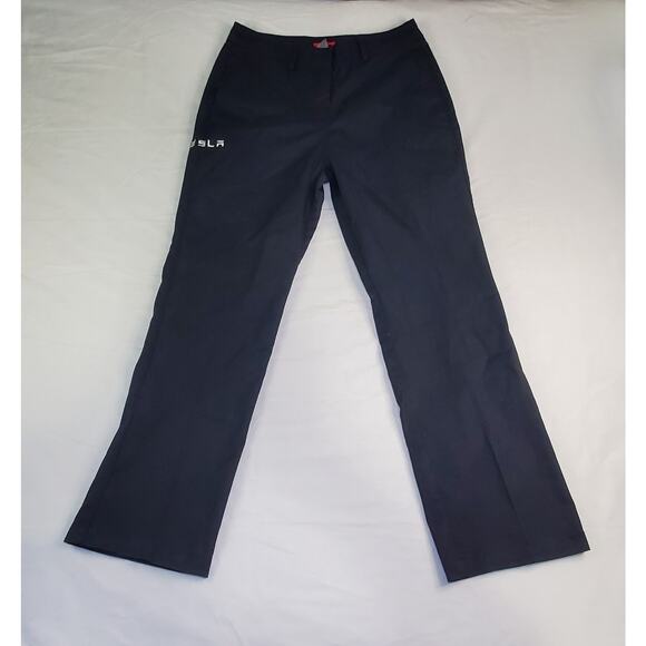 Tesla Chino Pants Womens Size 8x30 Long Black Staff Work Uniform Ca12 - Picture 1 of 8
